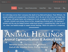 Tablet Screenshot of animalhealings.com
